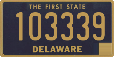 DE license plate 103339