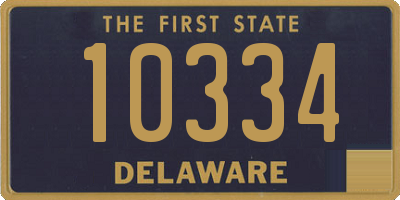 DE license plate 10334