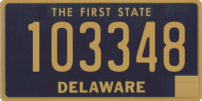 DE license plate 103348