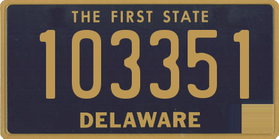 DE license plate 103351