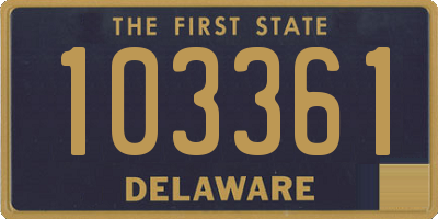 DE license plate 103361