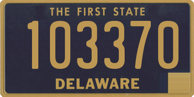 DE license plate 103370