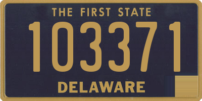 DE license plate 103371