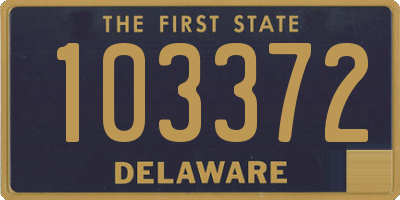 DE license plate 103372