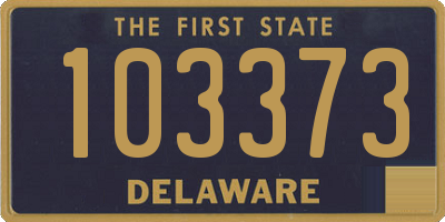 DE license plate 103373