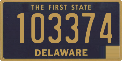 DE license plate 103374