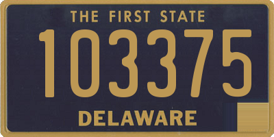 DE license plate 103375