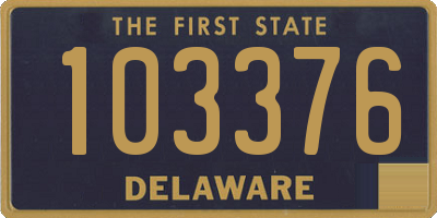 DE license plate 103376