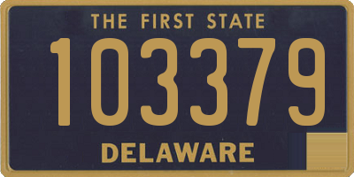 DE license plate 103379