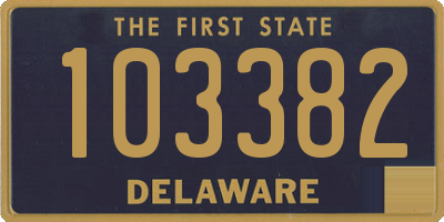 DE license plate 103382