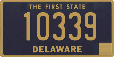 DE license plate 10339