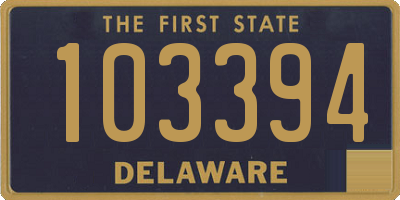 DE license plate 103394