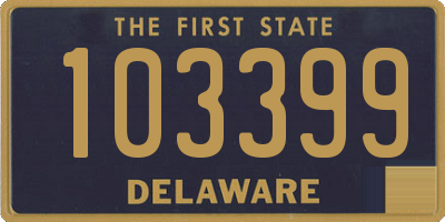 DE license plate 103399