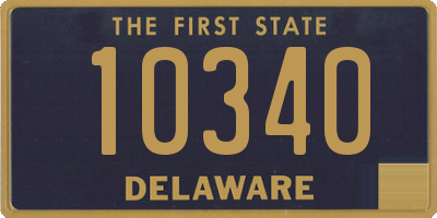 DE license plate 10340