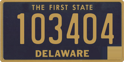 DE license plate 103404
