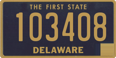 DE license plate 103408