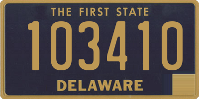 DE license plate 103410