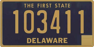 DE license plate 103411