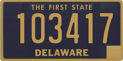 DE license plate 103417
