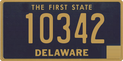 DE license plate 10342