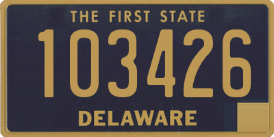 DE license plate 103426