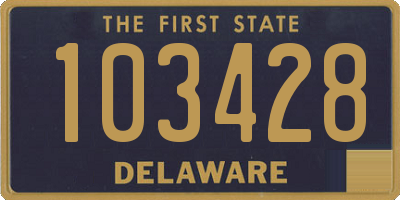 DE license plate 103428