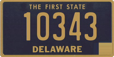 DE license plate 10343