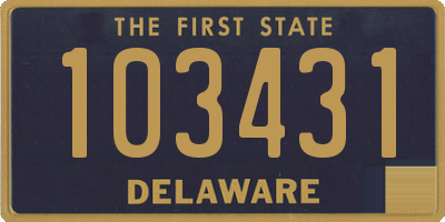 DE license plate 103431
