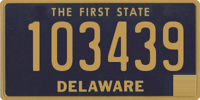 DE license plate 103439