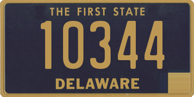 DE license plate 10344