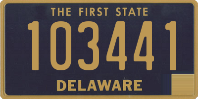 DE license plate 103441