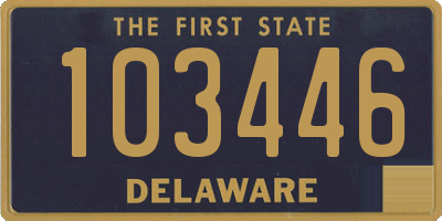 DE license plate 103446