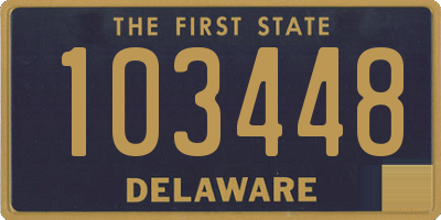 DE license plate 103448