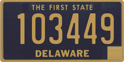 DE license plate 103449