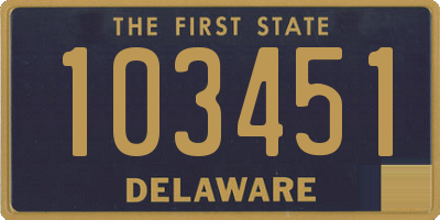 DE license plate 103451