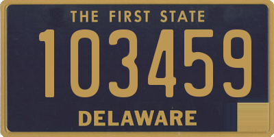 DE license plate 103459