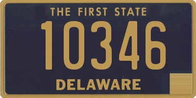 DE license plate 10346