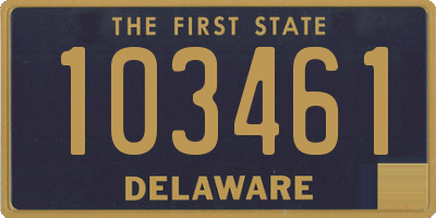 DE license plate 103461