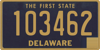 DE license plate 103462