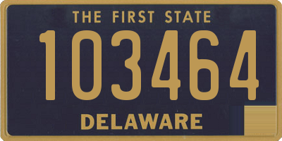 DE license plate 103464