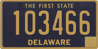 DE license plate 103466