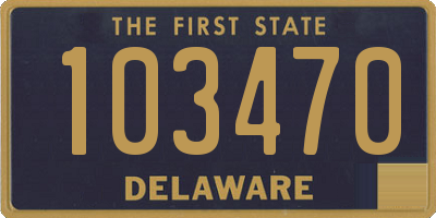 DE license plate 103470