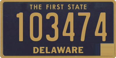 DE license plate 103474