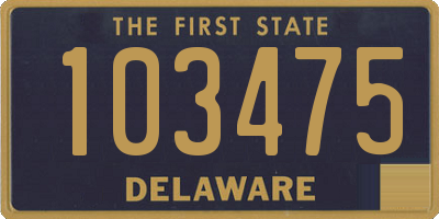 DE license plate 103475