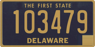 DE license plate 103479