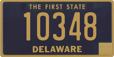 DE license plate 10348