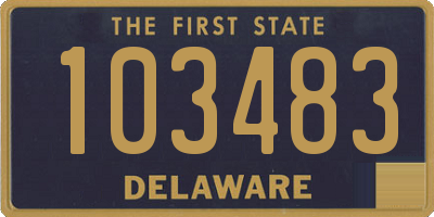 DE license plate 103483