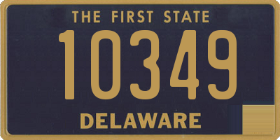 DE license plate 10349