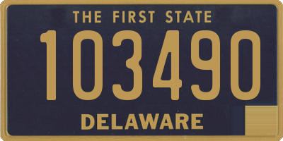 DE license plate 103490