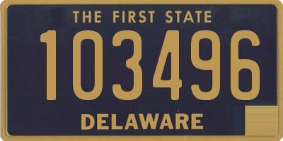 DE license plate 103496